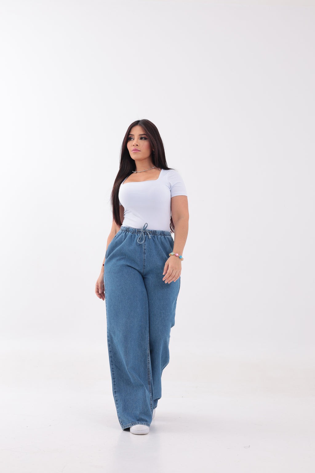 Calça Feminina Wide Leg com Cordão