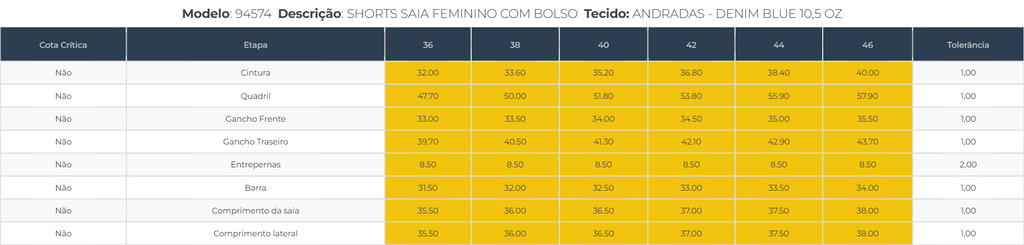 Short Saia Jeans Curto CAMBOS JEANS