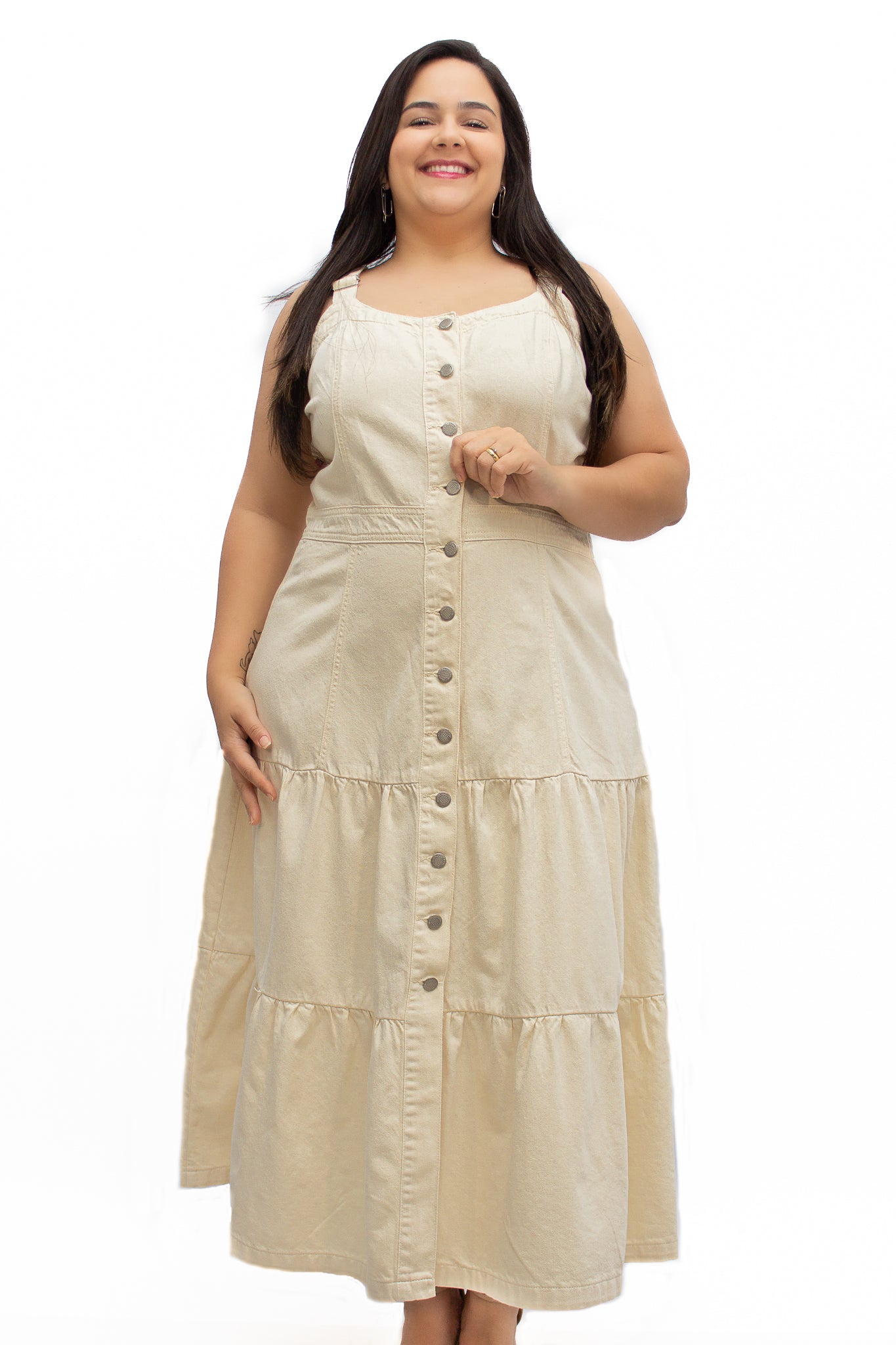 Vestido Plus Size Midi Marias