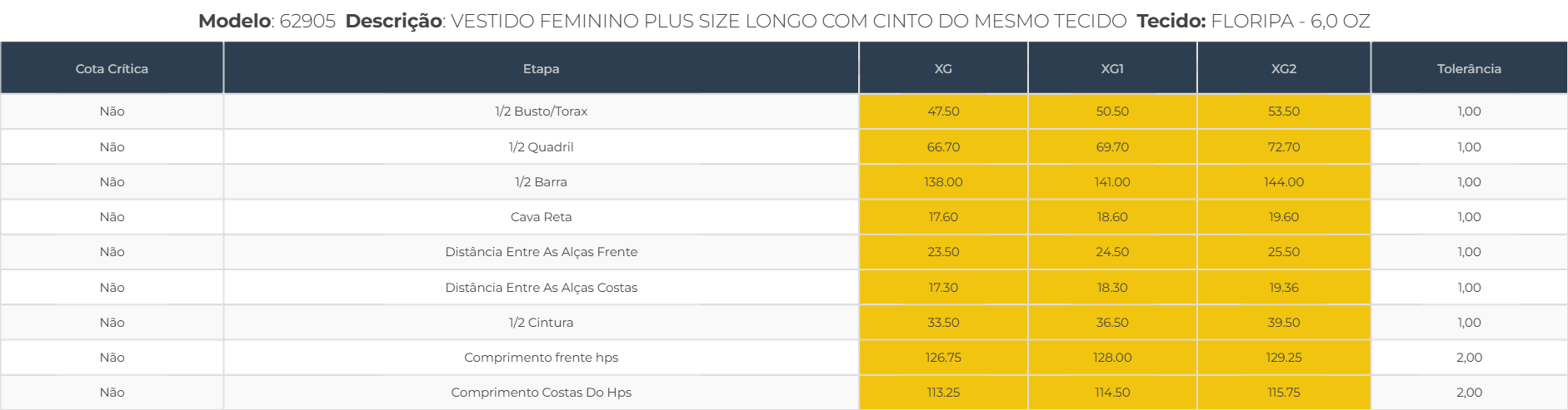 Vestido Plus Size Longo com Cinto