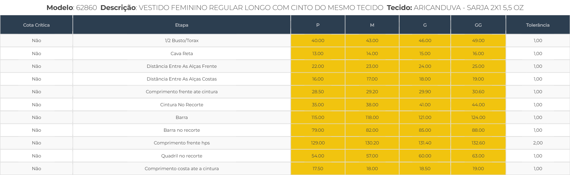 Vestido Longo Marias com Cinto CAMBOS JEANS