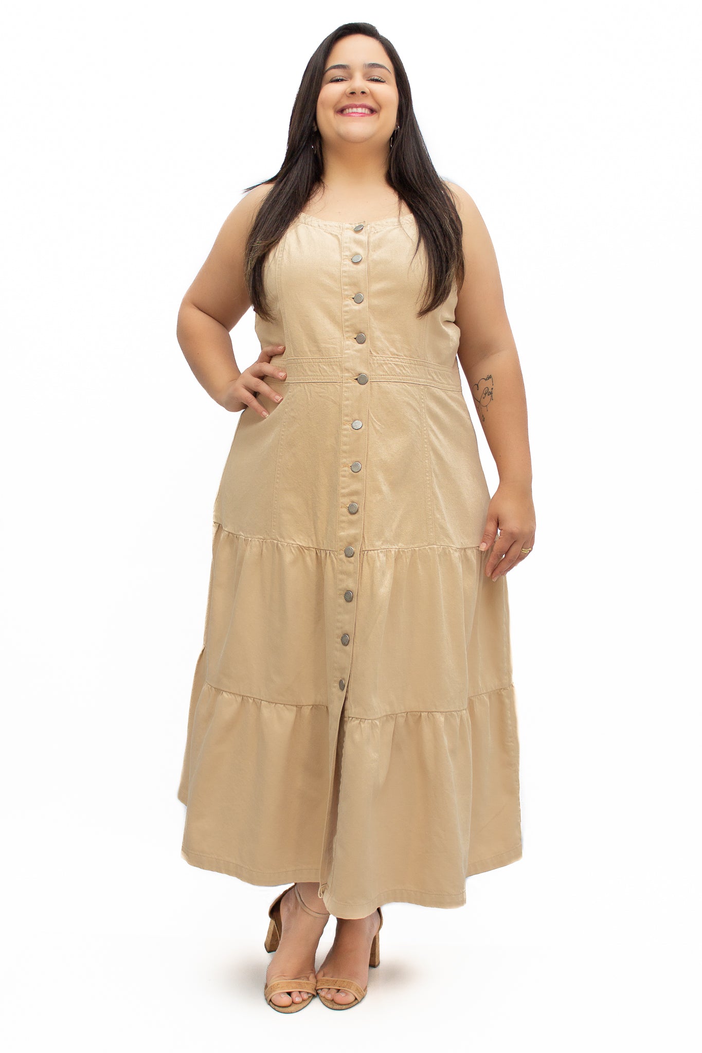 Vestido Plus Size Midi Marias