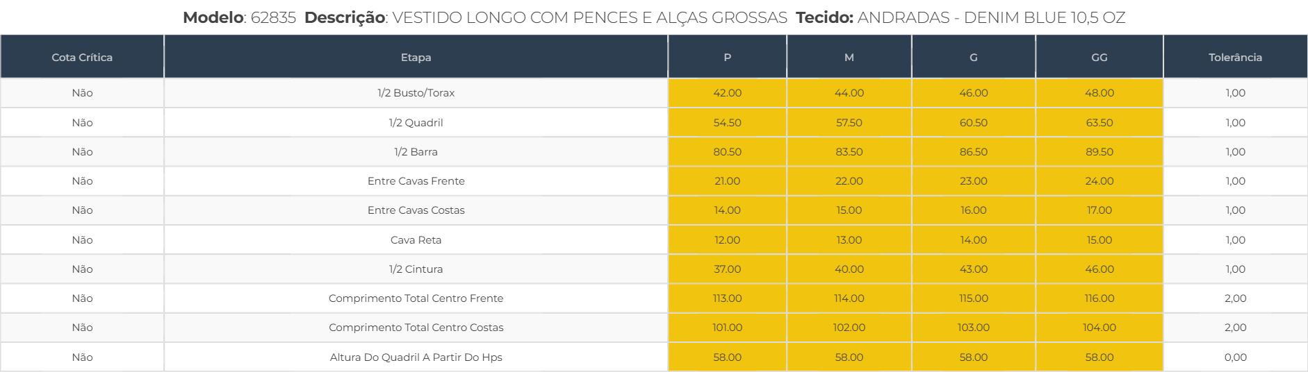 Vestido Jeans Longo com Botões Frontais