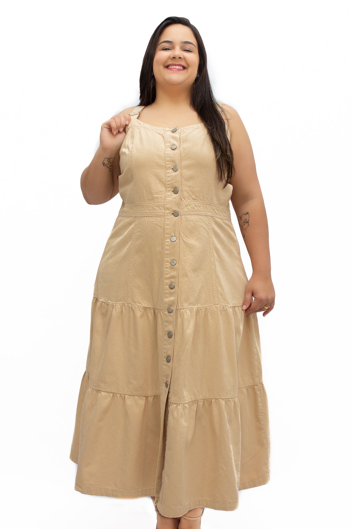 Vestido Plus Size Midi Marias Cambos