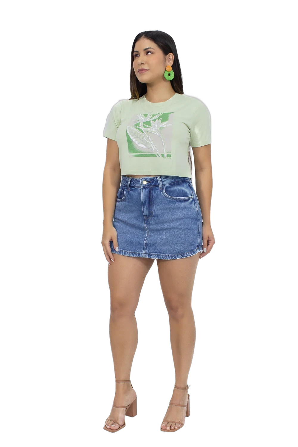 Short Saia Jeans Curto CAMBOS JEANS