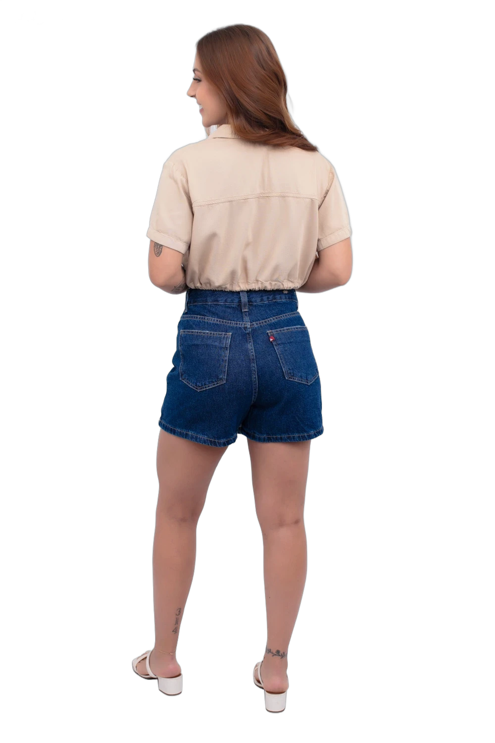 Short Saia Jeans Curto CAMBOS JEANS